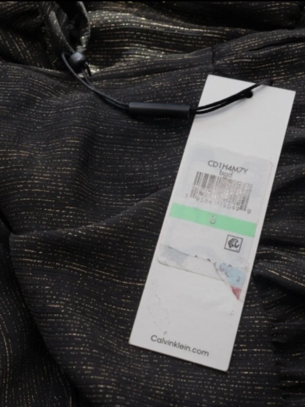 Calvin‎ Klein. Sheer Empire Waist Mini Dress.